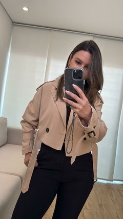 Trench Coat Curto na internet