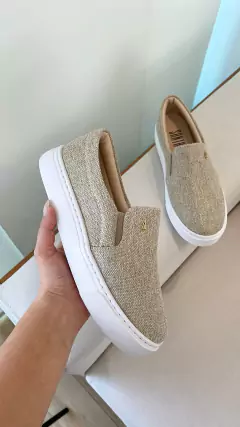 Tênis Slip On Poly Linen Santa Lolla