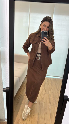 Imagem do Saia Midi Suede Mary