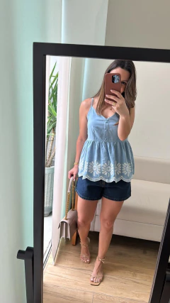 Shorts Jeans Mom Sabrina na internet