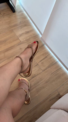 Rasteira Meia Cana Cristal Santa Lolla - Compose Looks