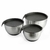 Set X3 Bowl Batidor Medidor Acero Con Tapa 18-20-24cm Home