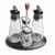 SET ALCUZA GLASS ACEITERO VINAGRERO SAL PIMIENTA