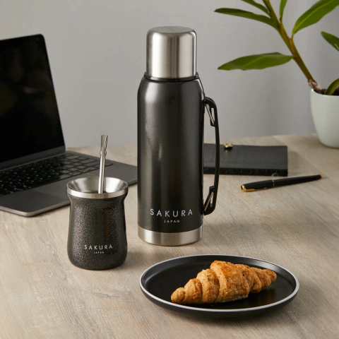 Set Termo Mate Sakura Acero Inoxidable Térmico Clásico - comprar online