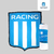 Toallon Escudo Boca River Racing Independiente San Lorenzo - PREMIUM BLANCO