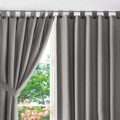 Juego De Cortinas Sevilla Jean Cartier Presillas Agarraderas