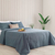 Kit 3 Piezas Zenon 2 1/2 Pl Cubrecama Funda Almohadon
