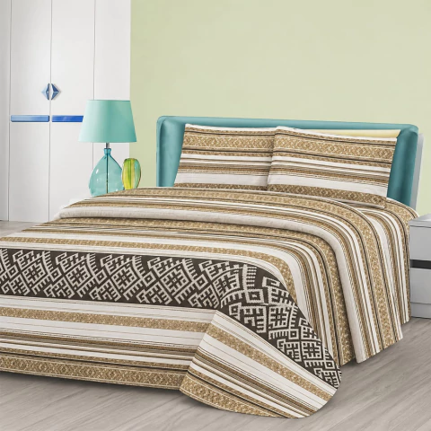 JUEGO DE SABANAS 2 ½ PLAZAS GLORY MICRO COTTON 400 HILOS - COD 109