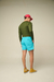 Short de baño Lalomanu Turquesa - comprar online