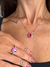 Anel Heather Safira Pink Prata 925 - Rubiê Joias