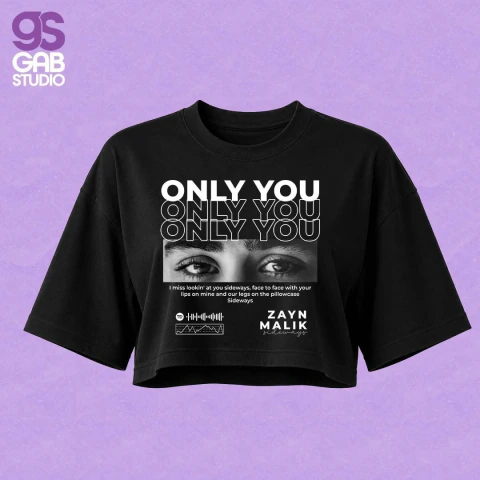 Cropped Oversized Zayn Malik Sideways (PRAZO 6 DIAS ÚTEIS)