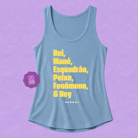 Regata Feminina Lendas do Brasil (PRAZO 6 DIAS ÚTEIS)