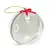 Bolinha de Natal MDF c/ Glitter Personalizada - Gabstudio