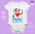 Body Bebê Eu amo Papai - comprar online
