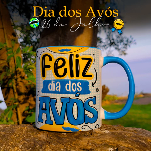 Canecas de Cerâmica Avós / Vovó e Vovô