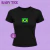 Camiseta Baby Tee Bandeira Brasil (PRAZO ATÉ 6 DIAS ÚTEIS) - comprar online