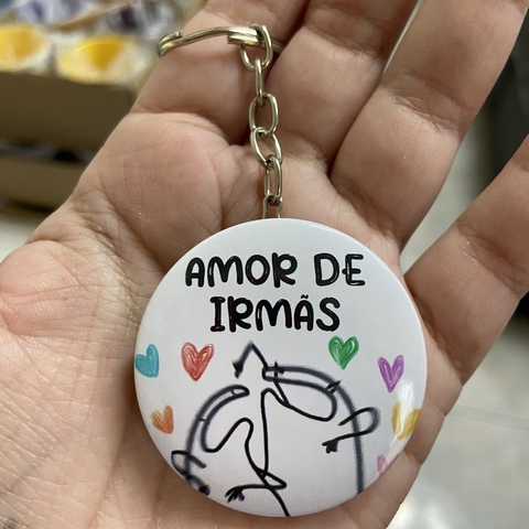 Chaveiro Flork Meme "Amor de irmãs"