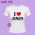 Camiseta Baby Tee I love BTS (PRAZO ATÉ 6 DIAS ÚTEIS) - Gabstudio