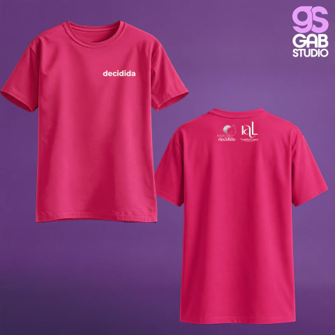 CAMISETA DECIDIDA - COLLAB NUTRI NATÁLIA LOPES (PRAZO 6 DIAS ÚTEIS)
