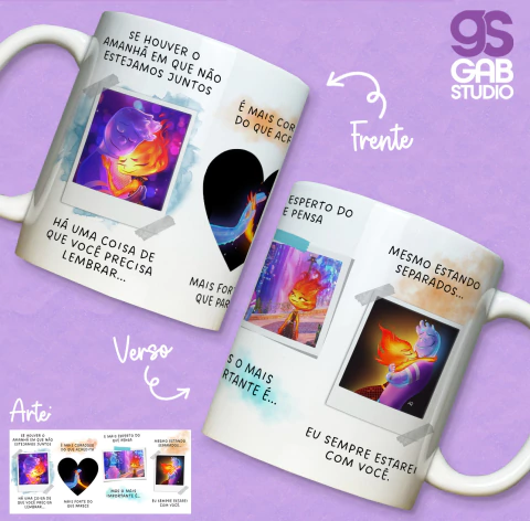 Caneca de Cerâmica Namorados "Se houver o amanhã" - Elementos - comprar online