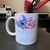 Caneca de Cerâmica Stitch e Angel "Meu riso é tão feliz contigo" - PRONTA ENTREGA