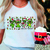 Camiseta de Algodão Unissex Stitch Grinch "Não vou e pronto" (PRAZO 10 DIAS ÚTEIS)