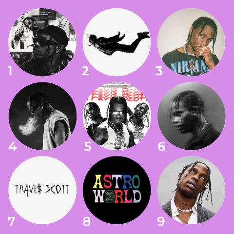 Bottons/Broches Travis Scott - comprar online