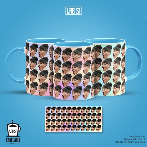 Caneca de Cerâmica Rihanna Rosto