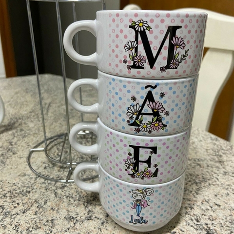 Torre de 4 xícaras Mãe