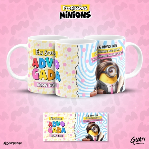 Canecas de Cerâmica Profissões Minions