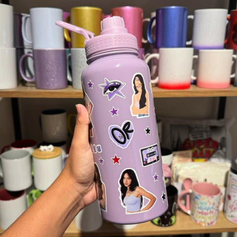 Garrafa Térmica Cantil Olivia Rodrigo (PRAZO 6 DIAS ÚTEIS) - comprar online