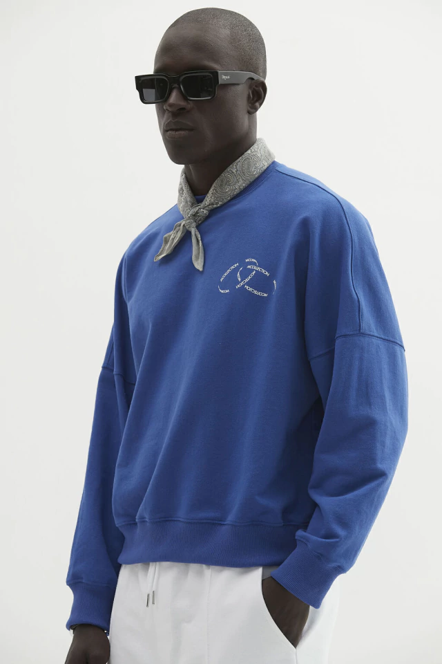 Crewneck Circle Blue thumbnail 2