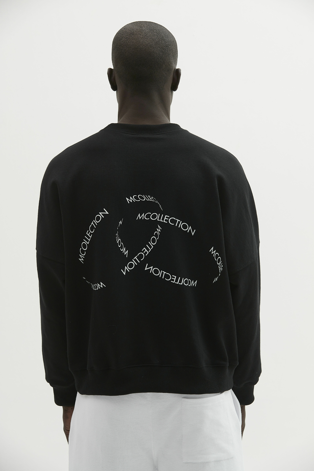Crewneck Circle Black thumbnail 2