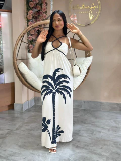 Vestido Longo Estampa Local - MY FAVORITE THINGS