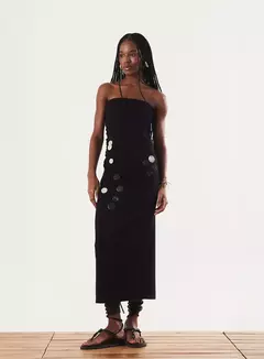 Vestido Com Bordado Manual - OPEN - Valentina Lois