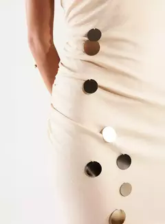 Vestido Com Bordado Manual - OPEN na internet