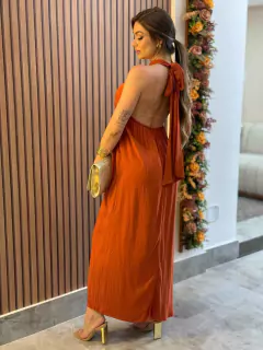 Vestido Coluna Frente Única Super Midi VES34839 - DIMY na internet