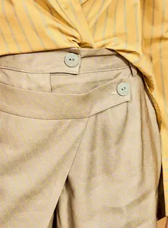Short Saia Linho Estampada - SOU ISY na internet