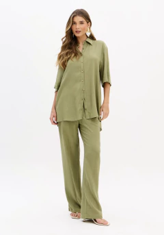 Camisa Oversized Com Linho - MY FAVORITE THINGS