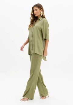 Camisa Oversized Com Linho - MY FAVORITE THINGS - comprar online