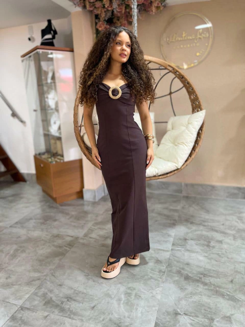 Vestido Super Midi Com Argola - MY FAVORITE THINGS