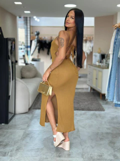 Vestido Com Aplicações - OPEN - Valentina Lois