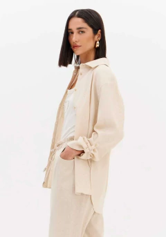 Camisa Manga Longa Com Linho - LANÇA PERFUME EASY - comprar online