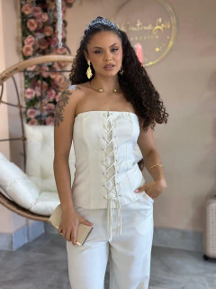 Blusa Corset Amarração Frontal - LANÇA PERFUME - comprar online