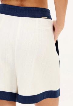 Short Bicolor Com Linho - MY FAVORITE THINGS - loja online