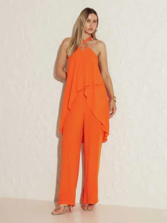 Macacão Feminino Mullet Com Metal - DIMY