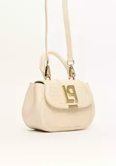 Bolsa Tote Com Alças Duplas E Enfeite Metalizado LP - LANÇA PERFUME - Valentina Lois