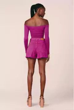 Blusa Cropped Franzida na internet