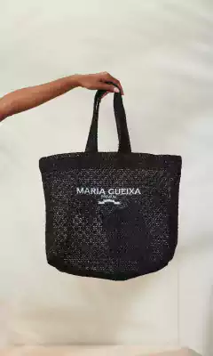 Bolsa Raffia Maria Gueixa Preto