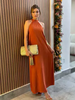 Vestido Coluna Frente Única Super Midi VES34839 - DIMY